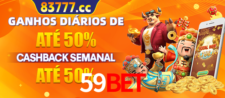Anúncio de um membro ganhador do cassino 59BET que ganhou R$2.193.486,00 jogando o slot PG Fortune Tiger, com os mascotes do jogo comemorando o prêmio.